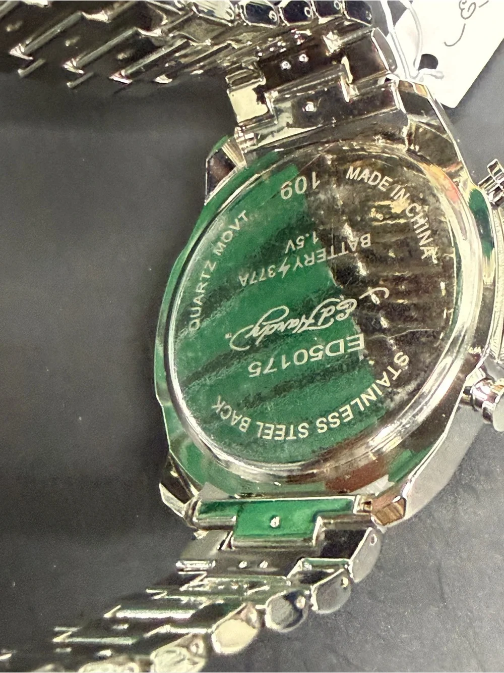 Ed Hardy Silver Watch with Blue Dial in Branded Box